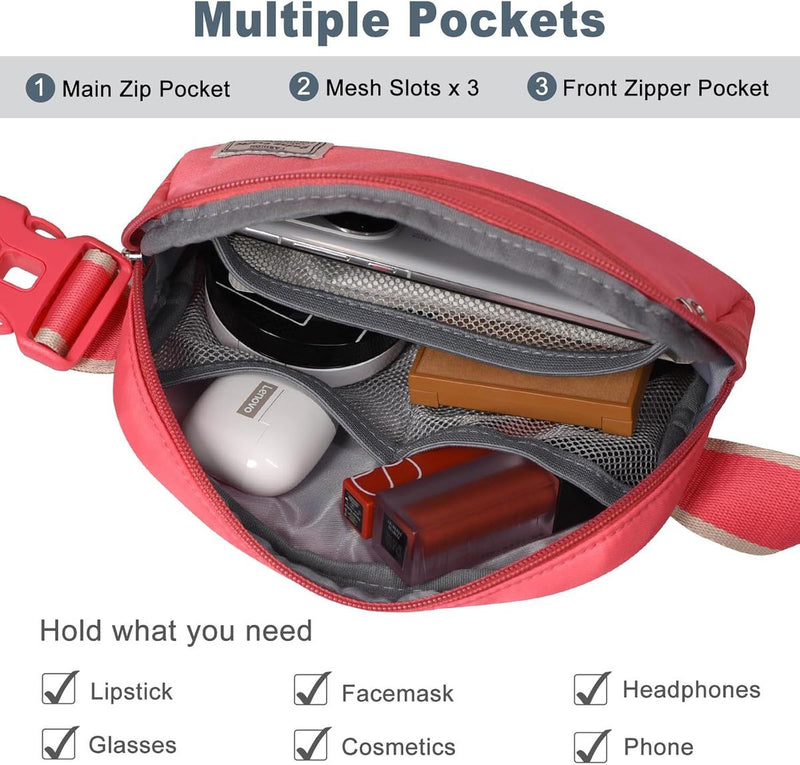 Lightweight Mini Crossbody Waist Bag With Adjustable Strap - Unisex Everyday Use (1+1 Free Offer)