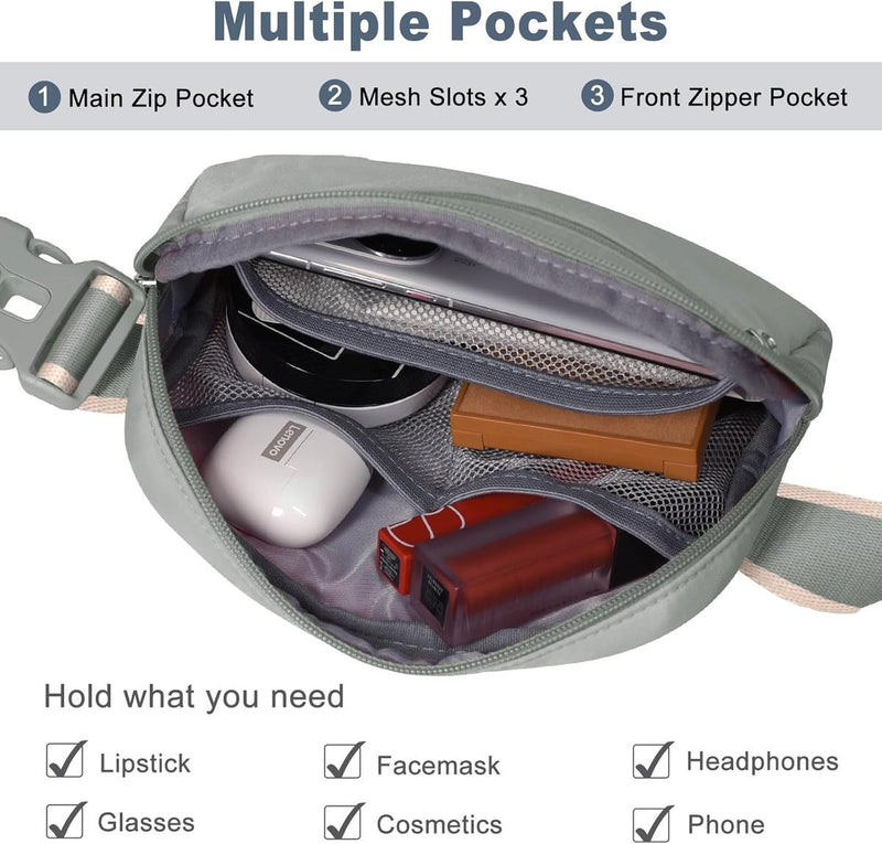 Lightweight Mini Crossbody Waist Bag With Adjustable Strap - Unisex Everyday Use (1+1 Free Offer)
