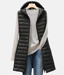 Lightweight Quilted Slim-Fit Long Jacket