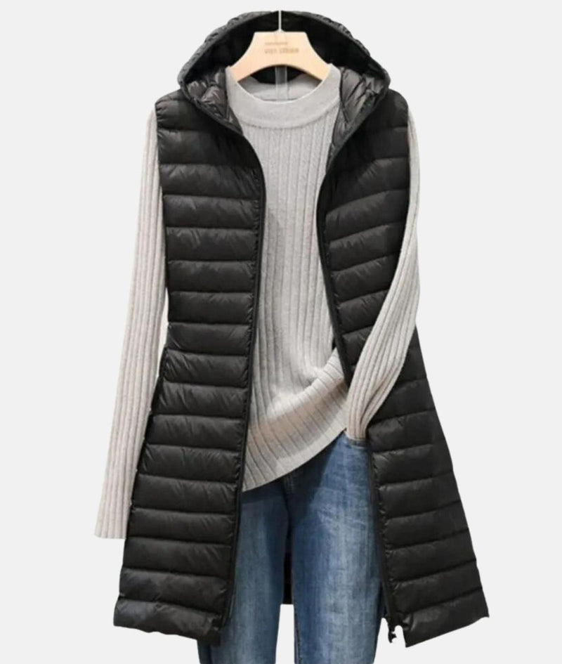 Lightweight Quilted Slim-Fit Long Jacket