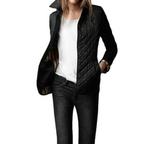 Lightweight Quilted Women&#39;s Coat With Button Closure