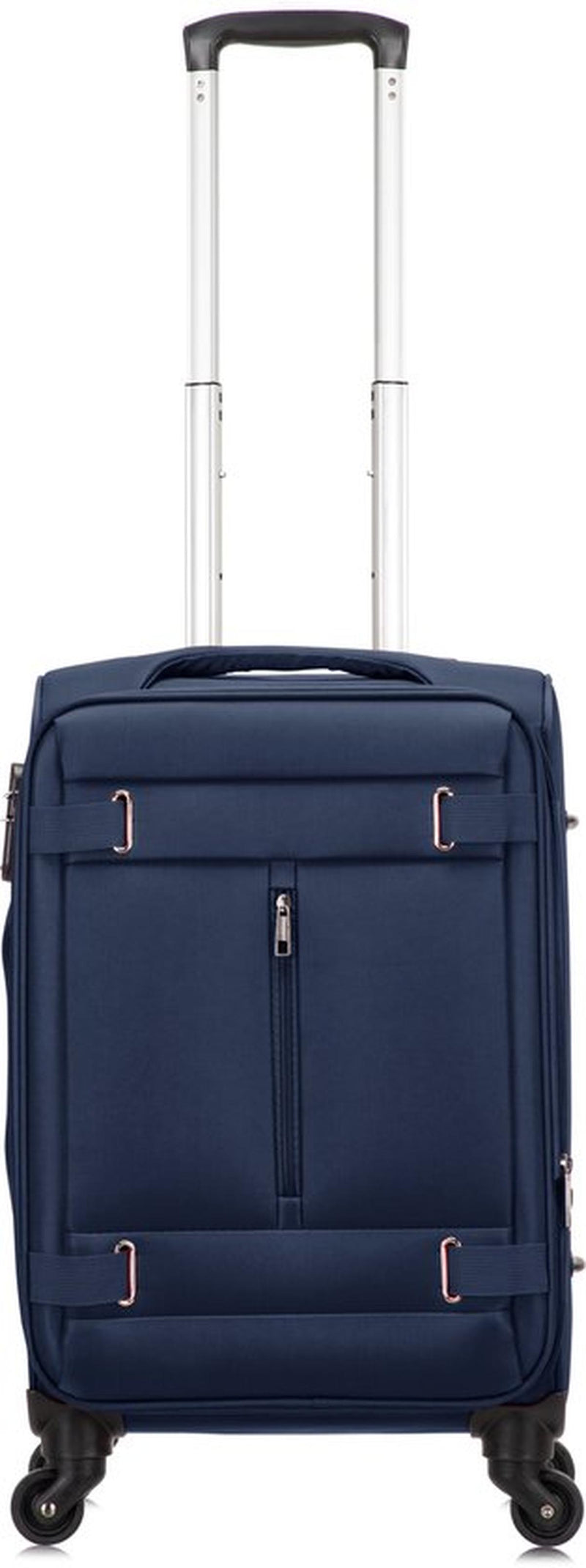 Lightweight Soft-Shell Hand Luggage Suitcase With TSA Lock And 360° Spinner Wheels