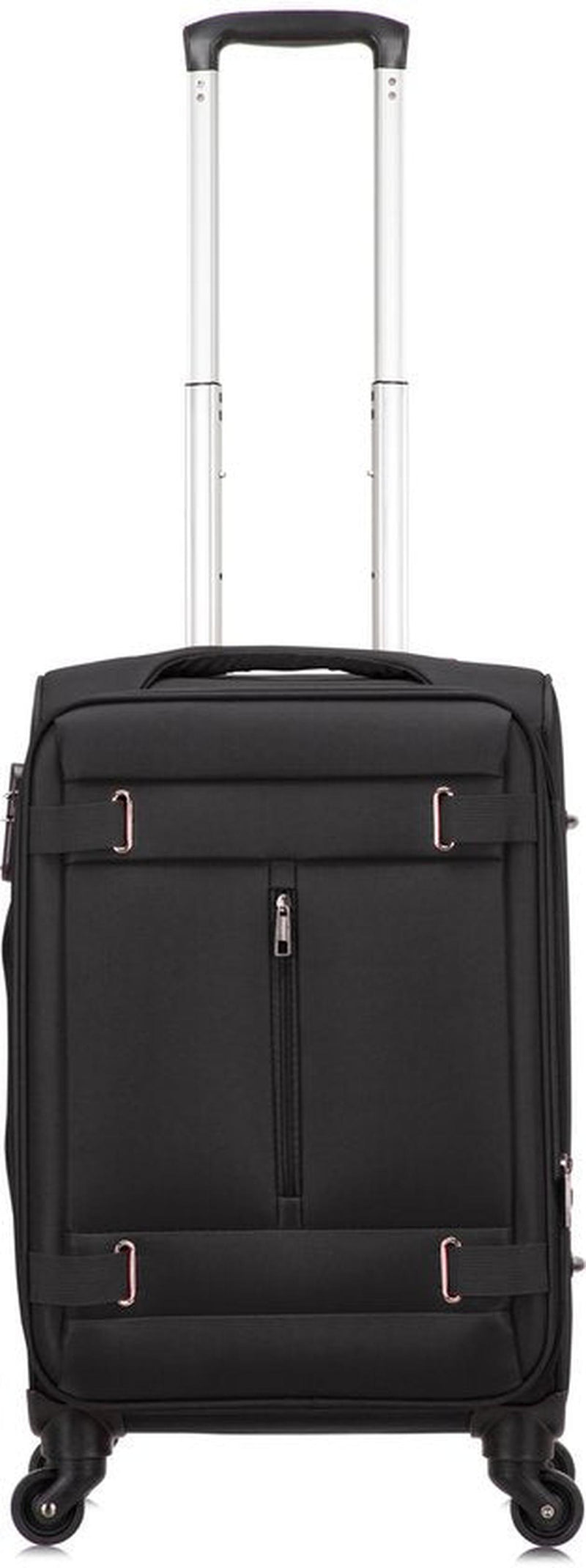 Lightweight Soft-Shell Hand Luggage Suitcase With TSA Lock And 360° Spinner Wheels