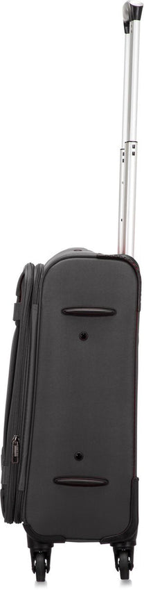 Lightweight Soft-Shell Hand Luggage Suitcase With TSA Lock And 360° Spinner Wheels