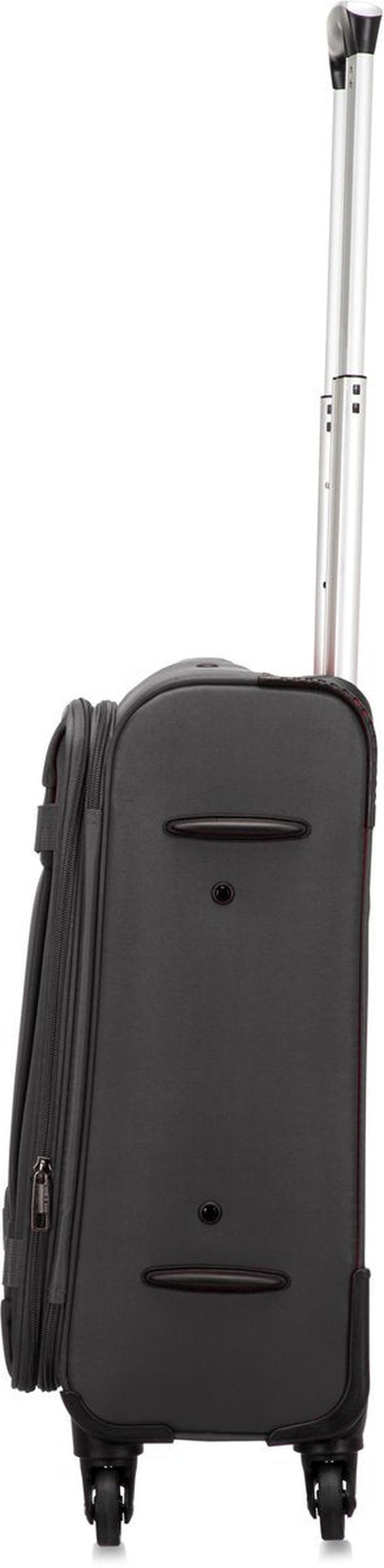 Lightweight Soft-Shell Hand Luggage Suitcase With TSA Lock And 360° Spinner Wheels