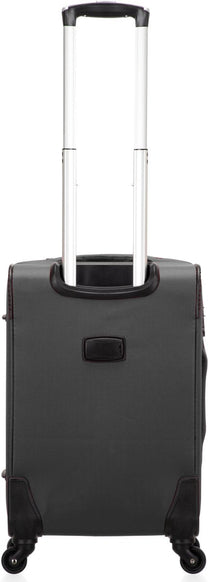 Lightweight Soft-Shell Hand Luggage Suitcase With TSA Lock And 360° Spinner Wheels