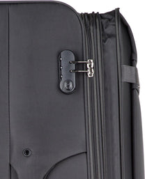 Lightweight Soft-Shell Hand Luggage Suitcase With TSA Lock And 360° Spinner Wheels
