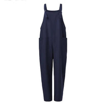 Lightweight Summer Jumpsuit With Adjustable Straps And Pockets