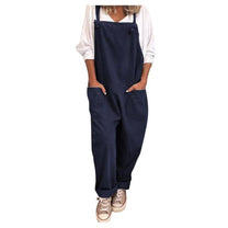 Lightweight Summer Jumpsuit With Adjustable Straps And Pockets