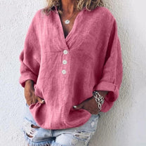 Lightweight Summer Linen Blouse For Women