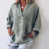 Lightweight Summer Linen Blouse For Women