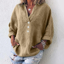 Lightweight Summer Linen Blouse For Women