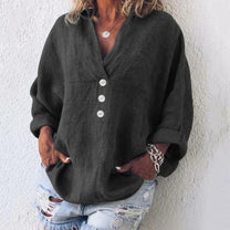 Lightweight Summer Linen Blouse For Women