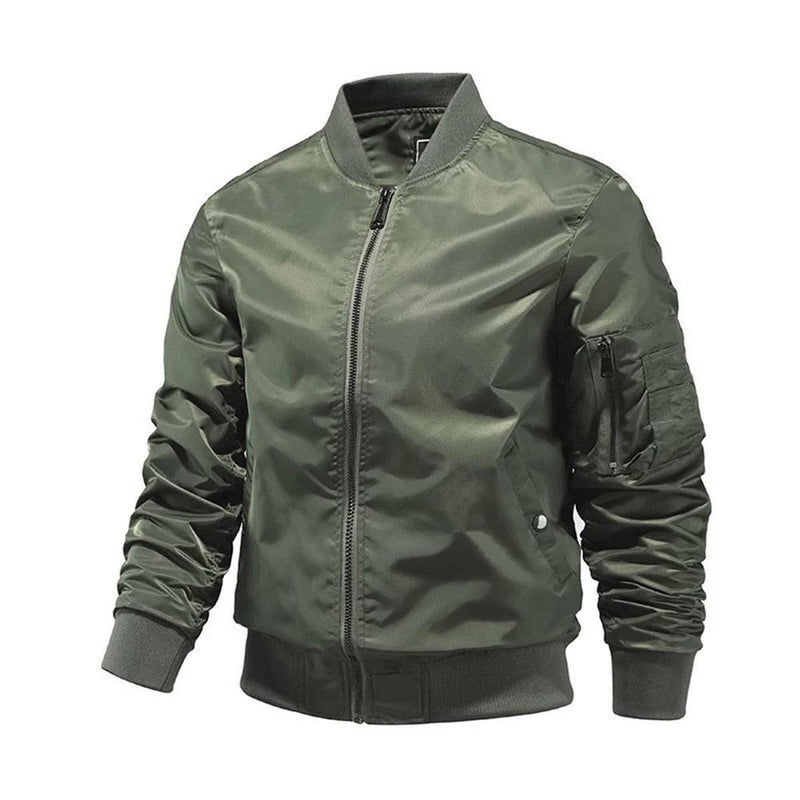 Lightweight Trendy Men&#39;s Bomber Jacket for Autumn