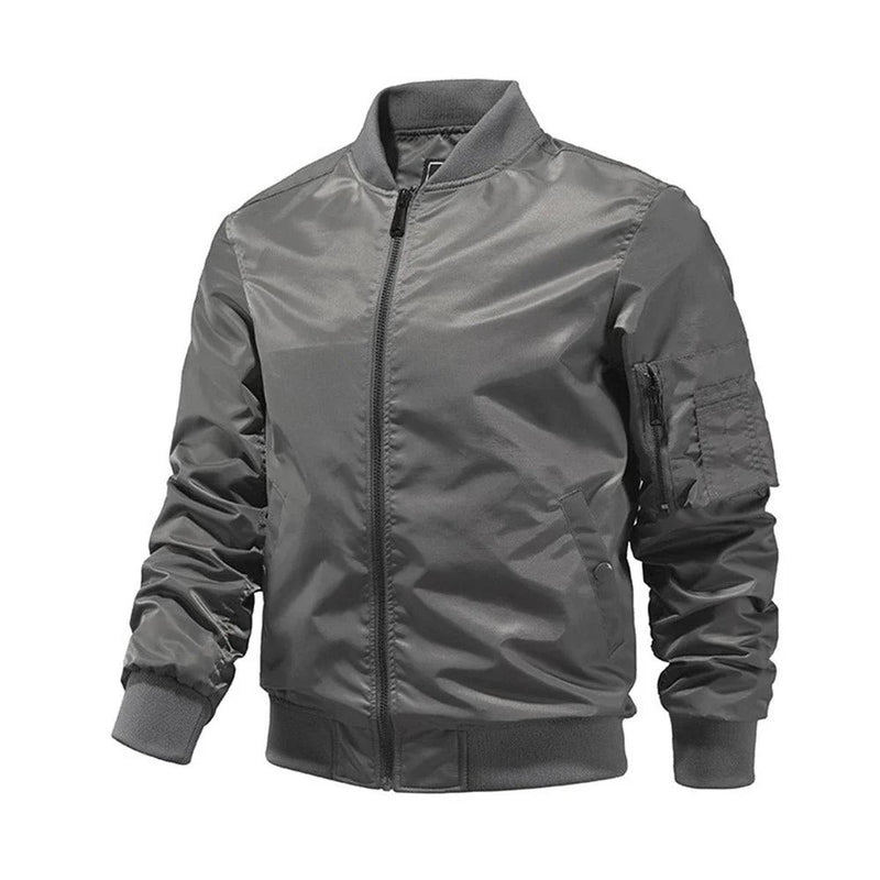 Lightweight Trendy Men&#39;s Bomber Jacket for Autumn