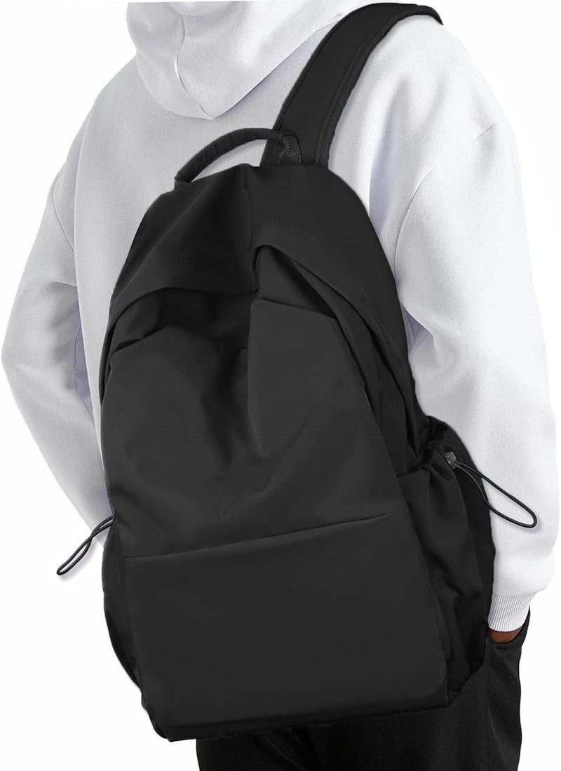 Lightweight Water-Resistant Laptop Backpack With Multiple Compartments - 15.6&quot; Travel Size