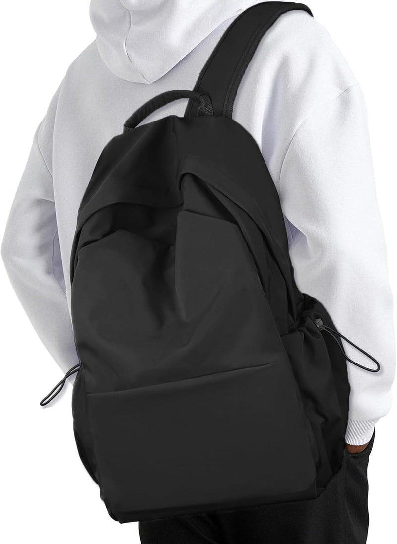 Lightweight Water-Resistant Laptop Backpack With Multiple Compartments - 15.6&quot; Travel Size