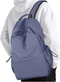 Lightweight Water-Resistant Laptop Backpack With Multiple Compartments - 15.6&quot; Travel Size