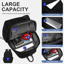 Lightweight Water-Resistant Laptop Backpack With Organised Compartments