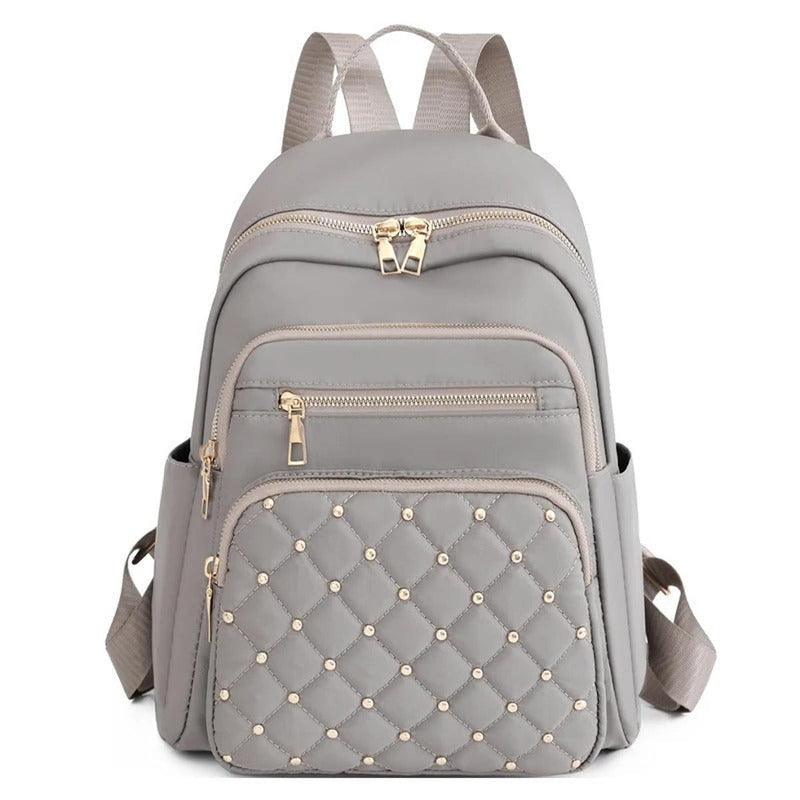 Lightweight Water-Resistant Nylon Backpack For Women - Ideal For School And Travel