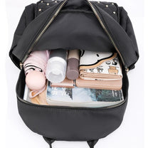 Lightweight Water-Resistant Nylon Backpack For Women - Ideal For School And Travel