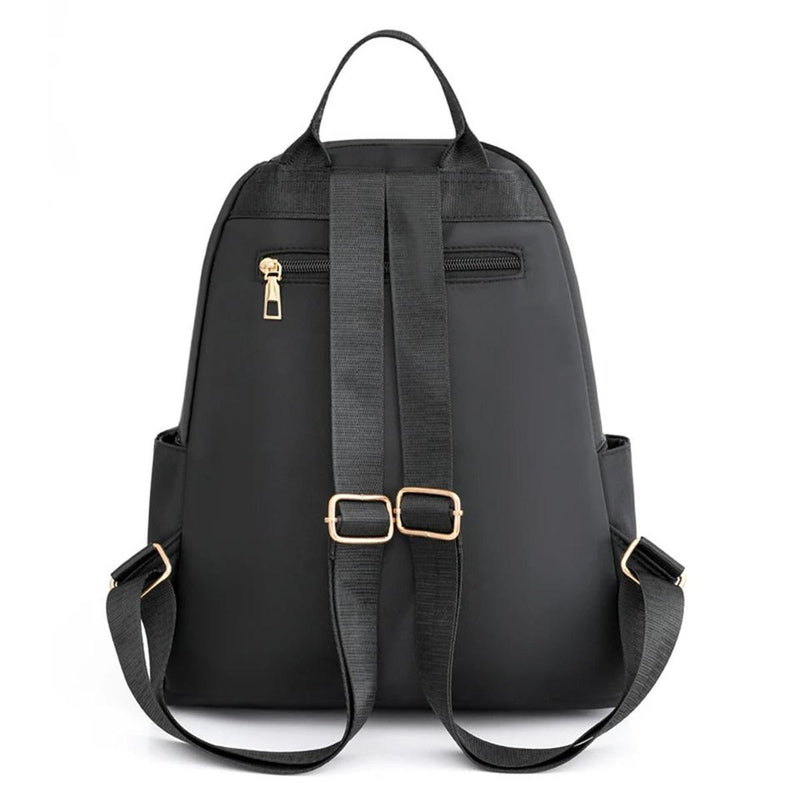 Lightweight Water-Resistant Nylon Backpack For Women - Ideal For School And Travel