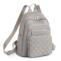 Lightweight Water-Resistant Nylon Backpack For Women - Ideal For School And Travel