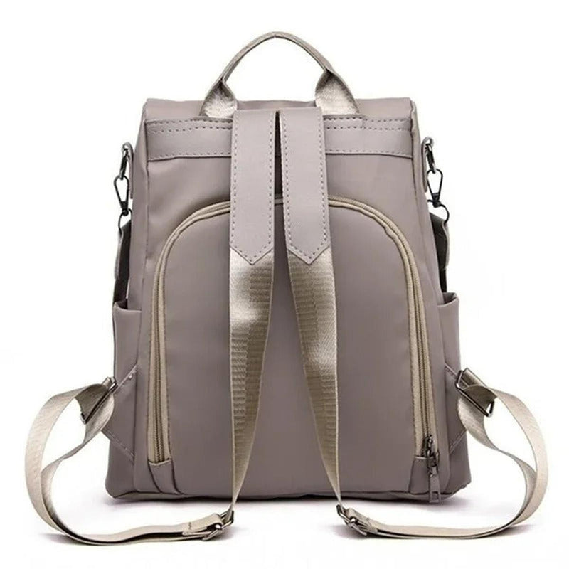 Lightweight Water-Resistant Nylon Backpack For Women - Versatile Carrying Options