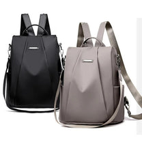 Lightweight Water-Resistant Nylon Backpack For Women - Versatile Carrying Options