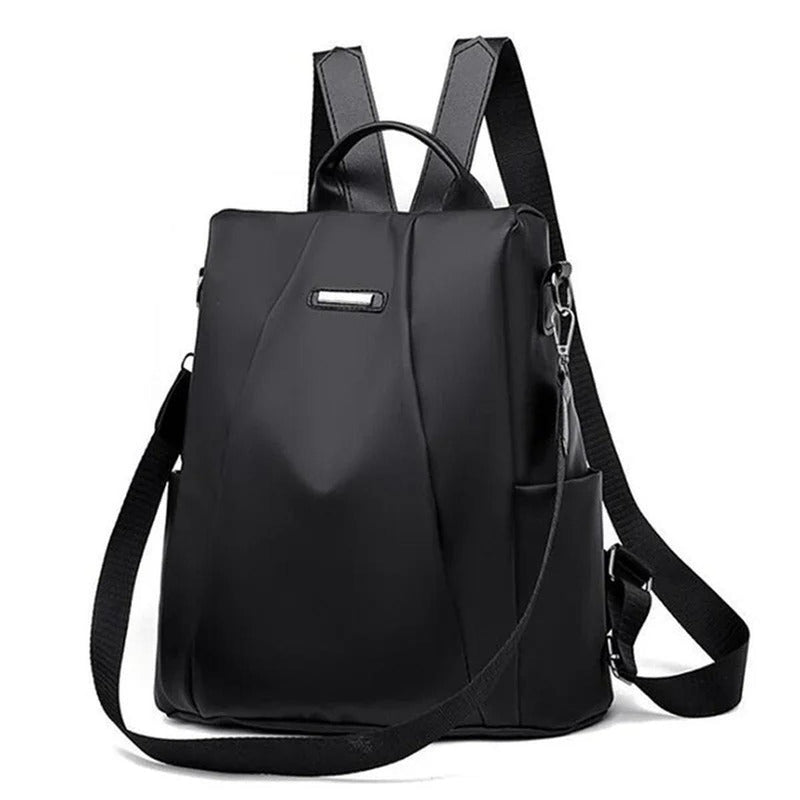 Lightweight Water-Resistant Nylon Backpack For Women - Versatile Carrying Options