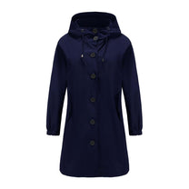Lightweight Waterproof Hooded Rain Jacket for Women
