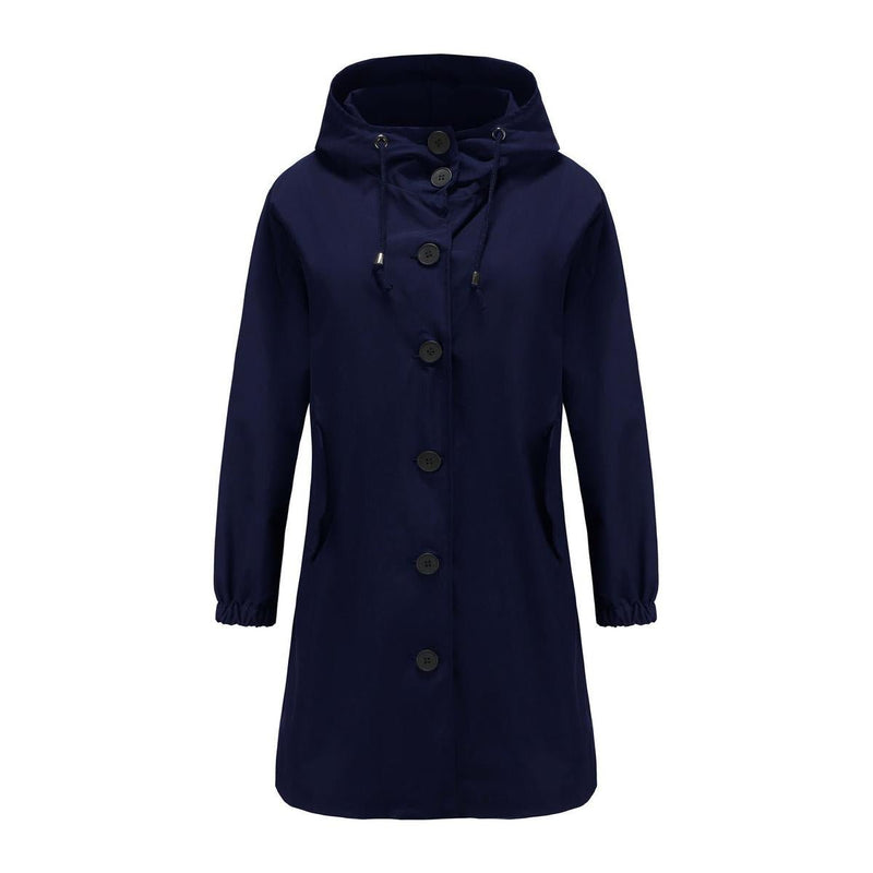 Lightweight Waterproof Hooded Rain Jacket for Women