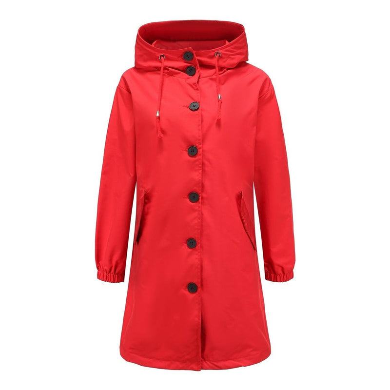 Lightweight Waterproof Hooded Rain Jacket for Women