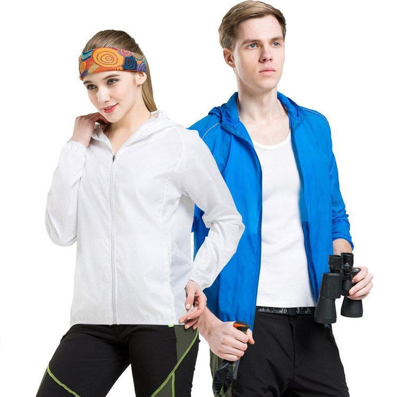 Lightweight Waterproof Rain Jacket With UPF 50+ Sun Protection