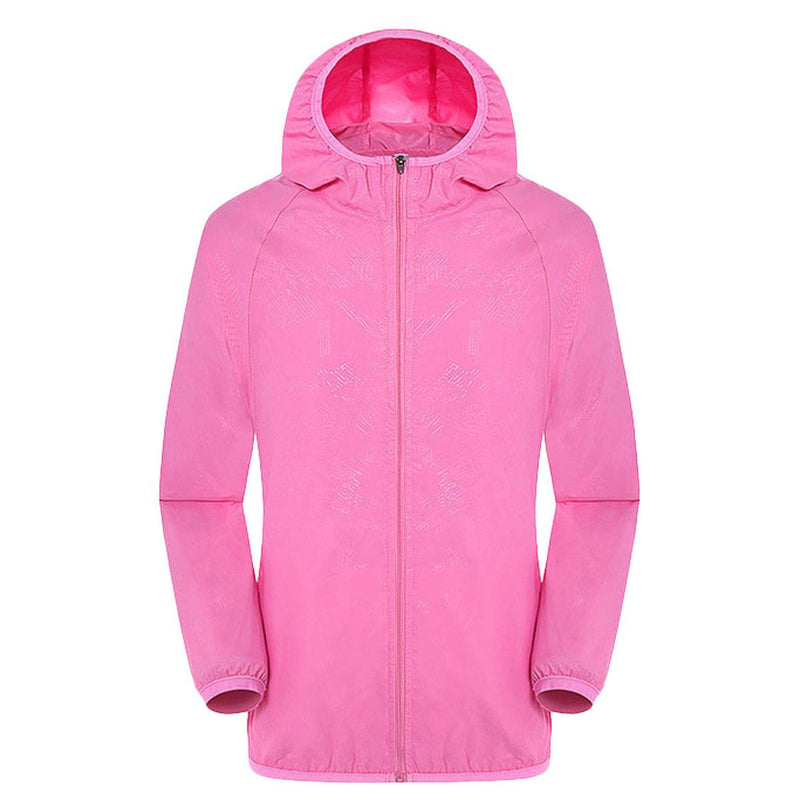Lightweight Waterproof Rain Jacket With UPF 50+ Sun Protection