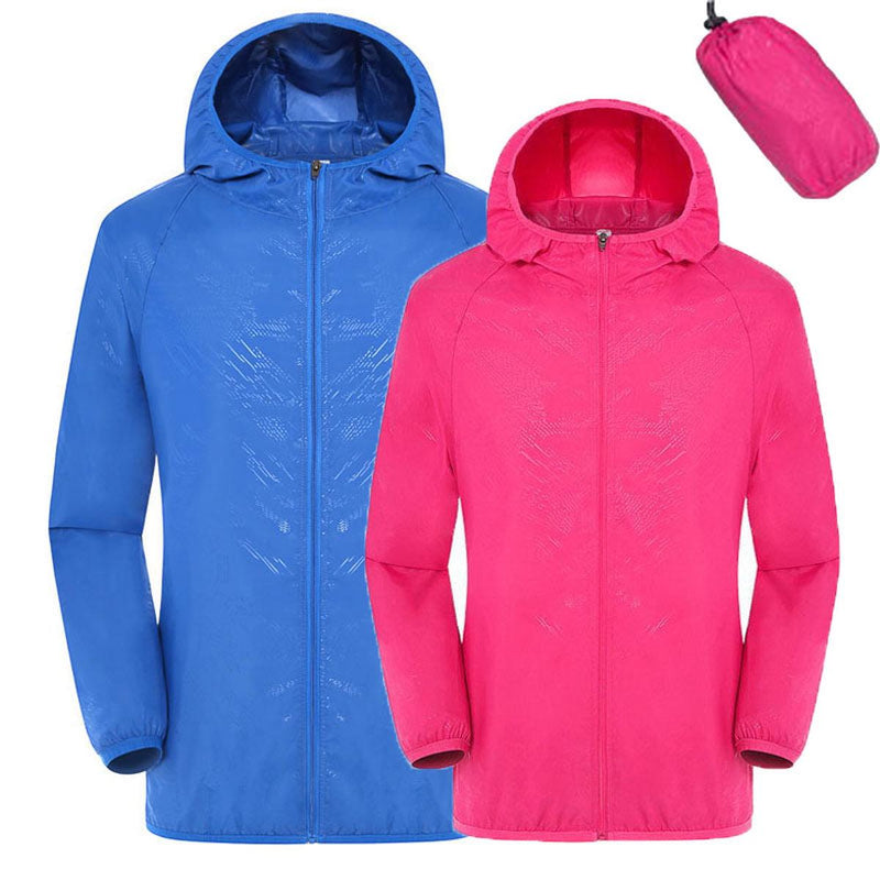 Lightweight Waterproof Rain Jacket With UPF 50+ Sun Protection