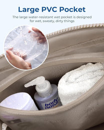 Lightweight Waterproof Sports Duffel Bag With Wet Pocket For Women