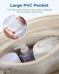 Lightweight Waterproof Sports Duffel Bag With Wet Pocket For Women