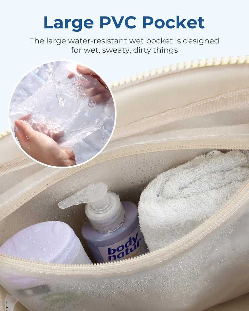 Lightweight Waterproof Sports Duffel Bag With Wet Pocket For Women