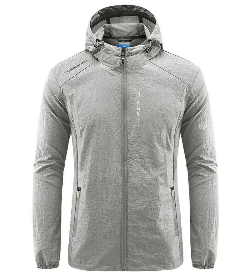 Lightweight Wind And Sun Resistant Hooded Summer Jacket For Men