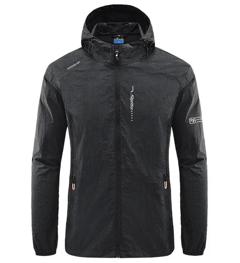 Lightweight Wind And Sun Resistant Hooded Summer Jacket For Men