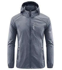 Lightweight Wind And Sun Resistant Hooded Summer Jacket For Men