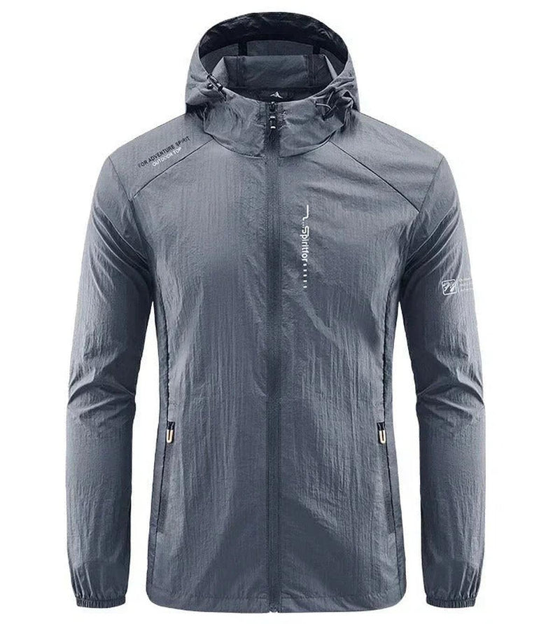Lightweight Wind And Sun Resistant Hooded Summer Jacket For Men