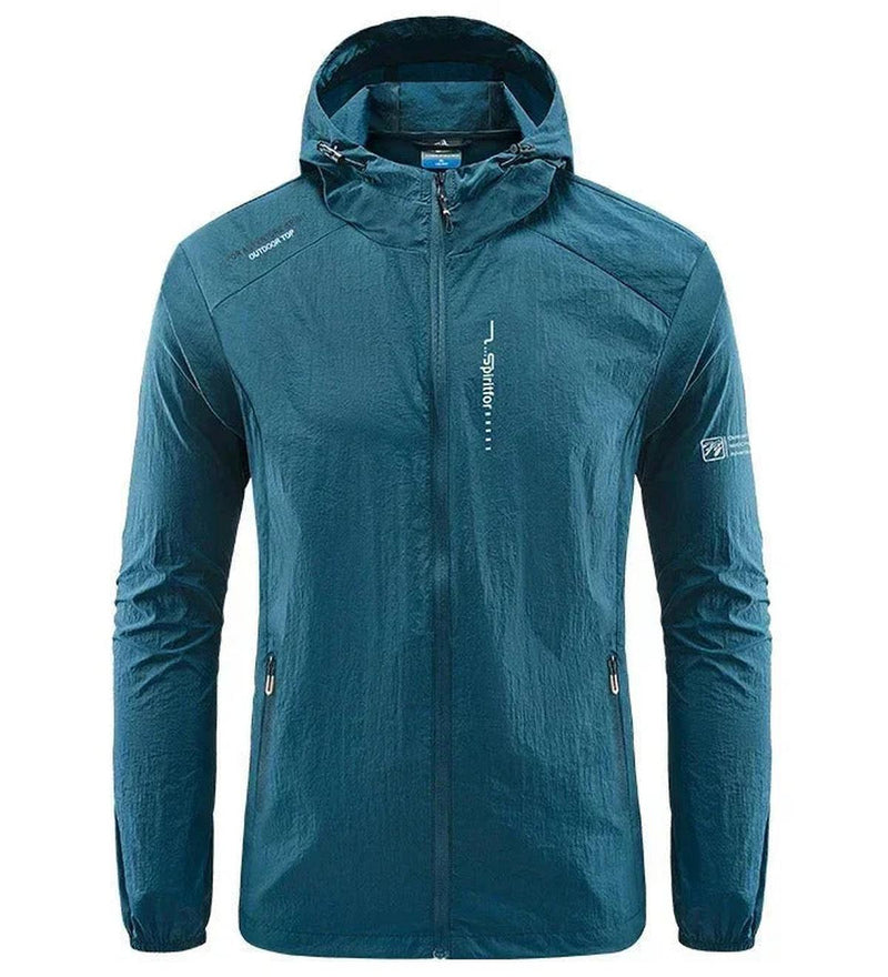 Lightweight Wind And Sun Resistant Hooded Summer Jacket For Men