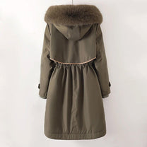 Lined Hooded Winter Parka For Women