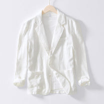 Linen Blazer For Men - Breathable Cotton-Linen Mix