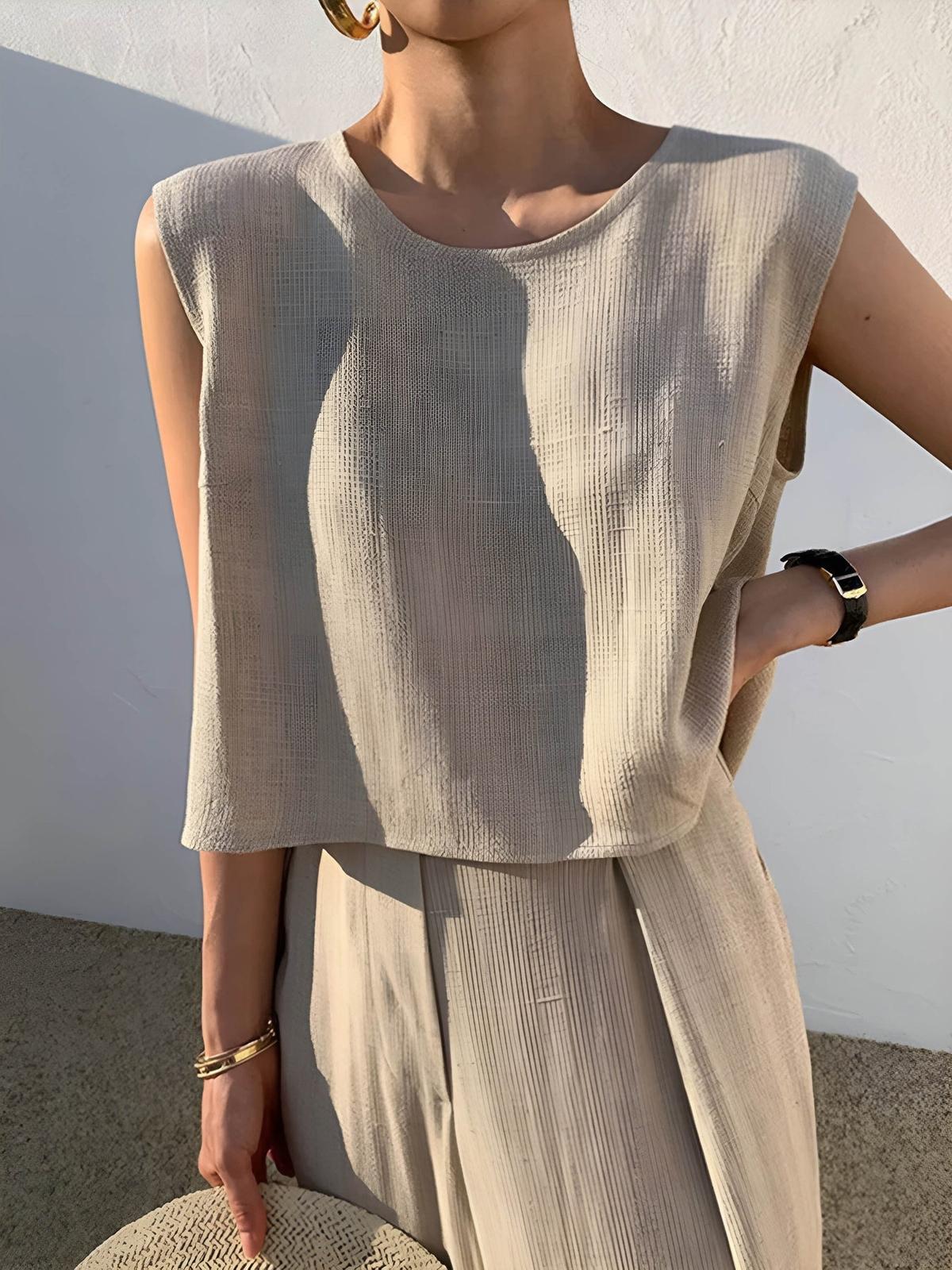 Linen Blend Co-ord Set