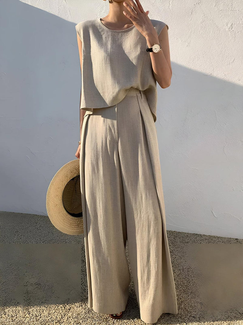 Linen Blend Co-ord Set