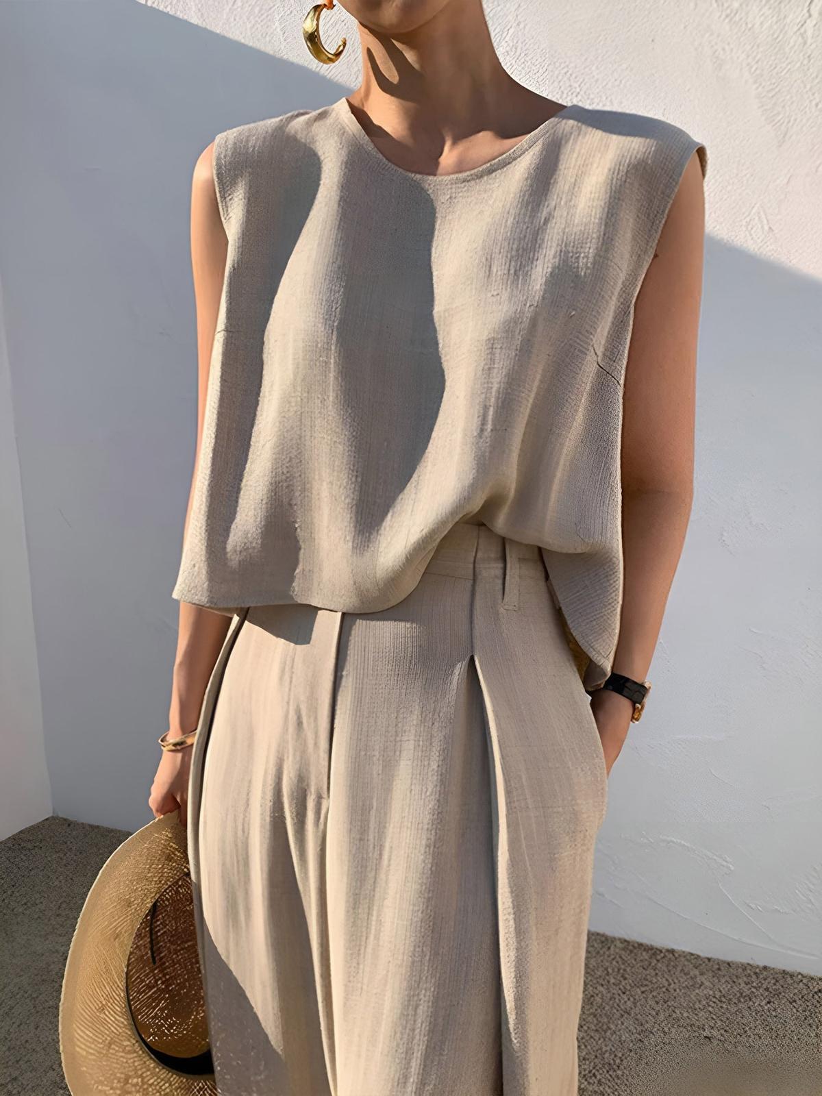 Linen Blend Co-ord Set