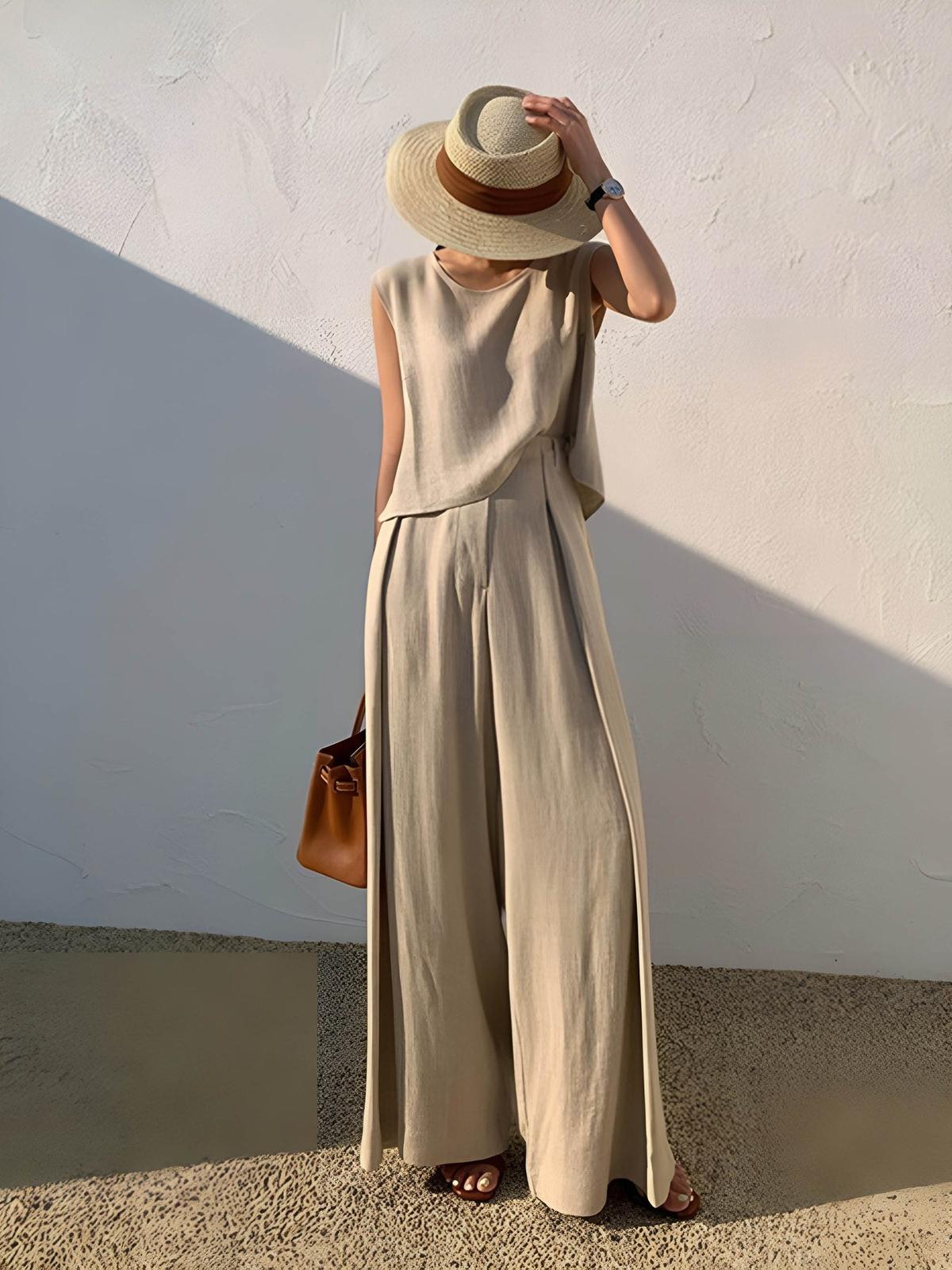 Linen Blend Co-ord Set